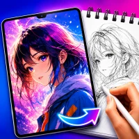 AR Drawing: Anime Sketch Trace